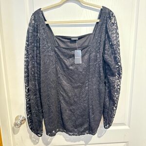 Torrid black Lace Blouse